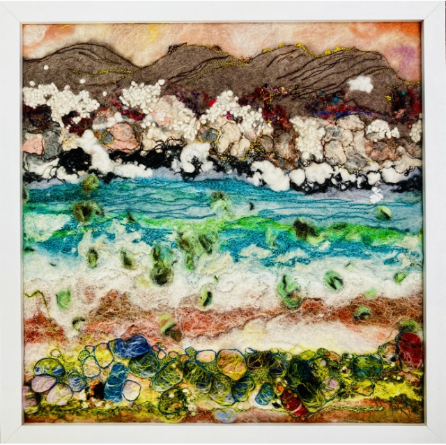 Felted Art – ‘Seaweed Froth’