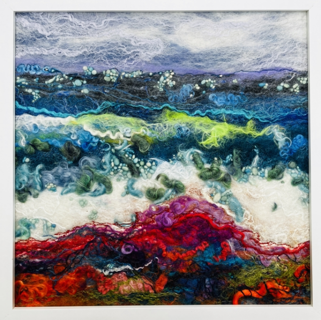 Felted Art – ‘Wild Sea Two’